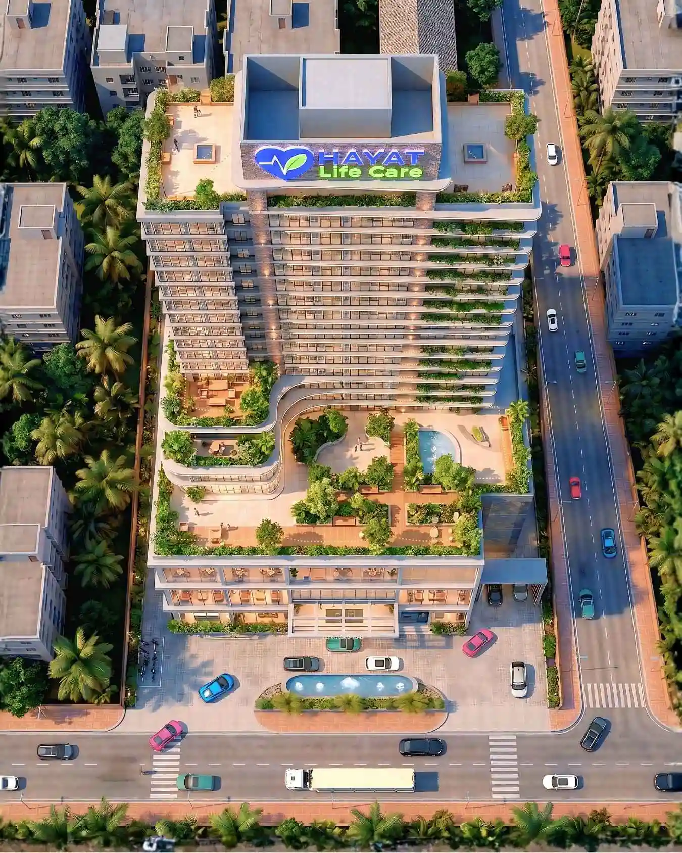 Hayat Life Care Building View
