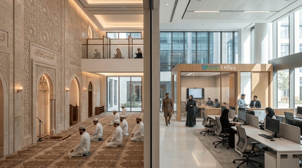 Prayer Area & Corporate Offices